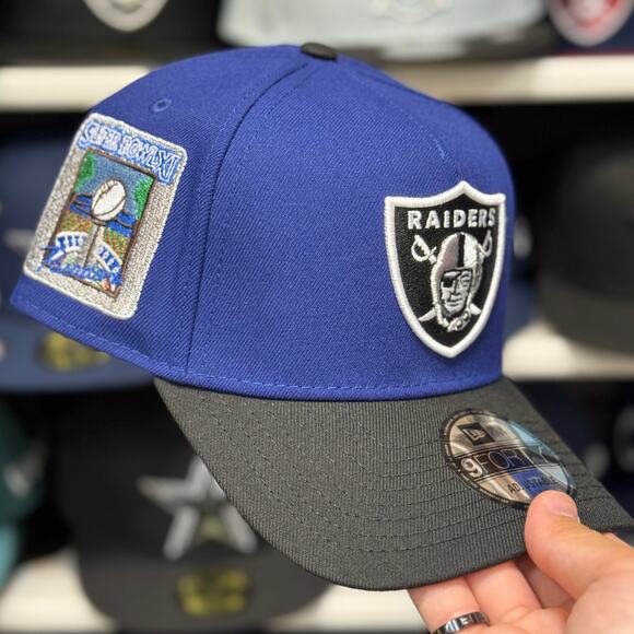 New Era Raiders 'Super Bowl XI' A-Frame 9FORTY Snapback - Picture 1 of 4